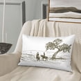 thumbnail image 5 of Lsque Cowboys Riding A Horse Near A Tree Pattern Pillow Case – Soft & Cozy Throw Pillow Cover, Hypoallergenic Cushion Case for Sleeping Women with Envelope Closure-16"x24", 5 of 6
