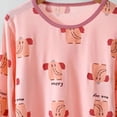 thumbnail image 6 of NIEWTR Kids 2-Piece Outfits Toddler Pajamas Set Features Long Sleeve Crewneck Tee & Pull-on Long Pants Breathable Lightweight for 3T-6T Loungewear(A-Pink,5-6 Years), 6 of 8