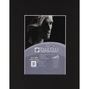 Palettes Pre-Cut Mat- Smooth Black 40.5cm x 51cm (16"x20") Inch (10.5x13.5 Inch Window)