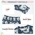 thumbnail image 4 of joogoo Cute Dog Snowflakes 2 Piece Long Sleeve Tee and Pants Cotton Pajama Set 4T, 4 of 7