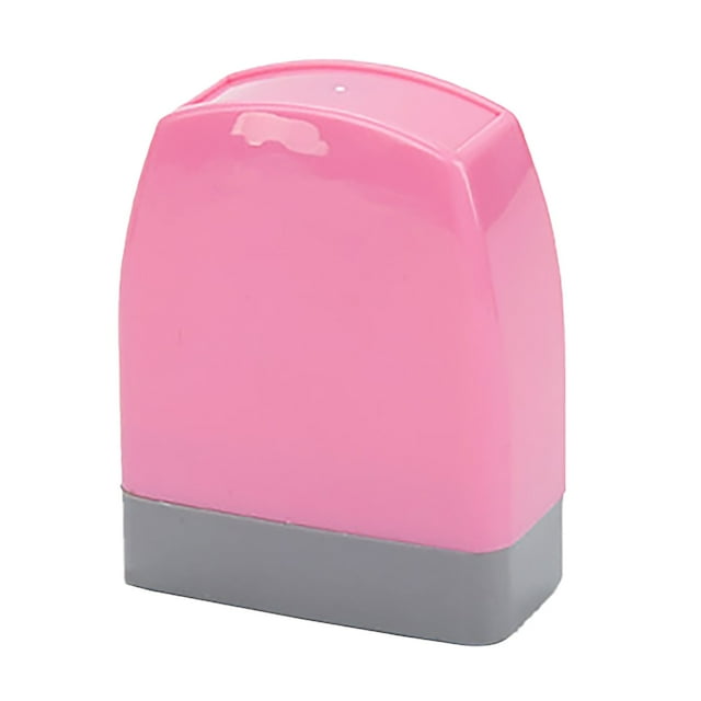 Clearance! Delayuji Home Decor Patikil Notice Stamp Self Inking Red Ink Pre Inked Message Stamp Refillable Business Stamp One Size Pink