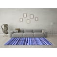 thumbnail image 3 of Ahgly Company Indoor Rectangle Oriental Blue Modern Area Rugs, 4' x 6', 3 of 4