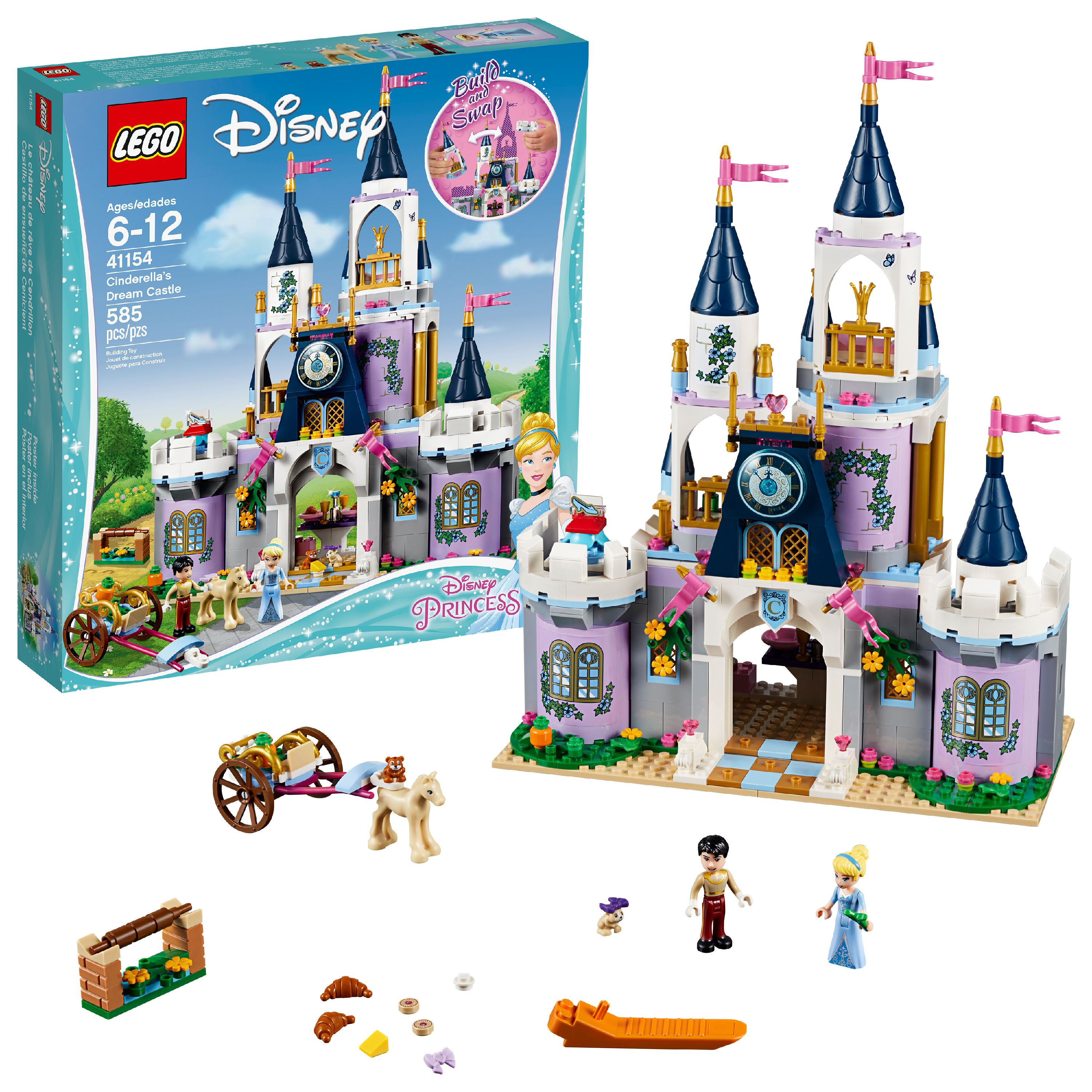 LEGO Disney Princess Cinderella s Dream Castle 41154 Walmart