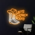 thumbnail image 5 of Handmadetneonsign Let's Knock Boots Cowboy Led Sign, Cowboy Neon Light, Cowgirl Disco Neon Sign, 5 of 5