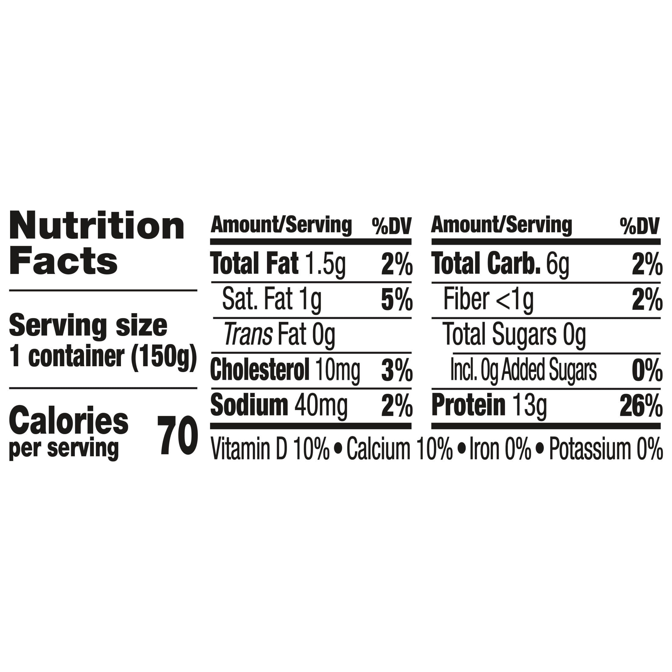 Too Good & Co. Zero Sugar Peach Yogurt-Cultured Ultra-Filtered Low Fat Milk Product Cup, 5.3 OZ