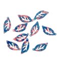 thumbnail image 1 of Encantos de la hoja Sunnimix Cabujón colgante 10 piezas Azul profundo para joyería DIY, 1 of 7