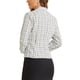 thumbnail image 3 of BLAZER DE TWEED A CUADROS PARA MUJER INSPIRADO CHIC, MANGA LARGA, ABIERTO EN FRONTAL, CHAQUETAS DE OFICINA, S BLANCO, 3 of 6