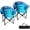 (M Size)Blue, variant on ABORON Oversized Rocking Camping Chair for Adults, Portable Folding Outdoor Rocker with Cooler Bag & Cup Holder, Fully Padded High Back Lawn Recliner for Camping, Backyard, Patio, Supports 400 LBS