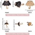 thumbnail image 3 of 40pcs Enamel Cat Pendants 10 Style Golden Umbrella Charms Summer Theme Charms Hanging Dangle Charms Jewelry Making Charms Supplies for Crafts Bracelet Earrings Mixed Color, 3 of 6