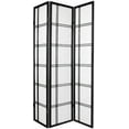 thumbnail image 2 of Legacy Decor Double Cross Shoji Screen 3 Panel Room Divider, 71" Tall, Black, 2 of 6
