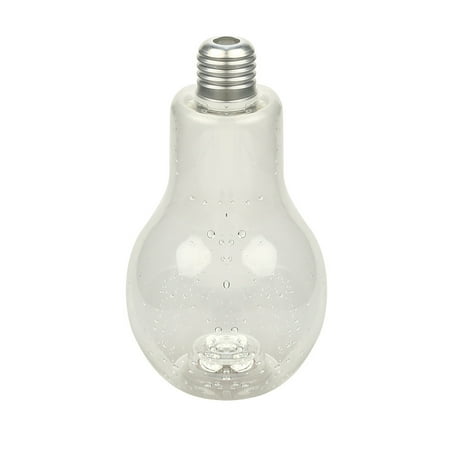 

niuredltd led glowing bulb water bottle brief cute milk juice light bulbs cup leak-proof a