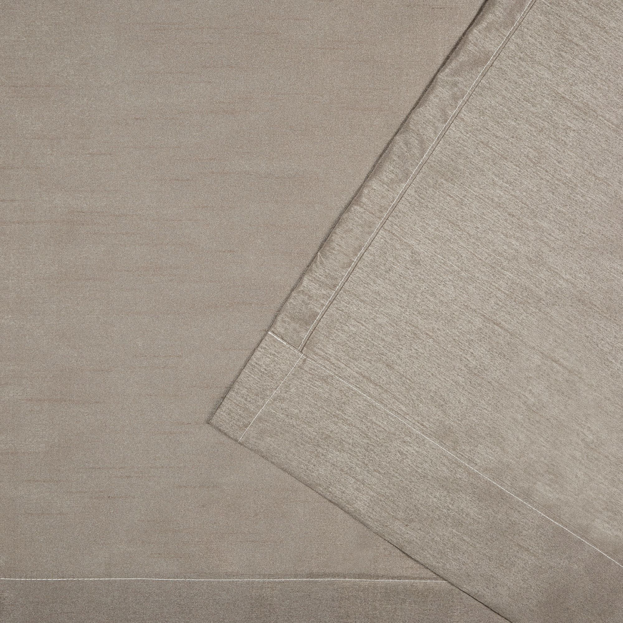 Exclusive Home Curtains Chateau Light Filtering Pinch Pleat Curtain Panels, 96" Length, Taupe, Set of 2