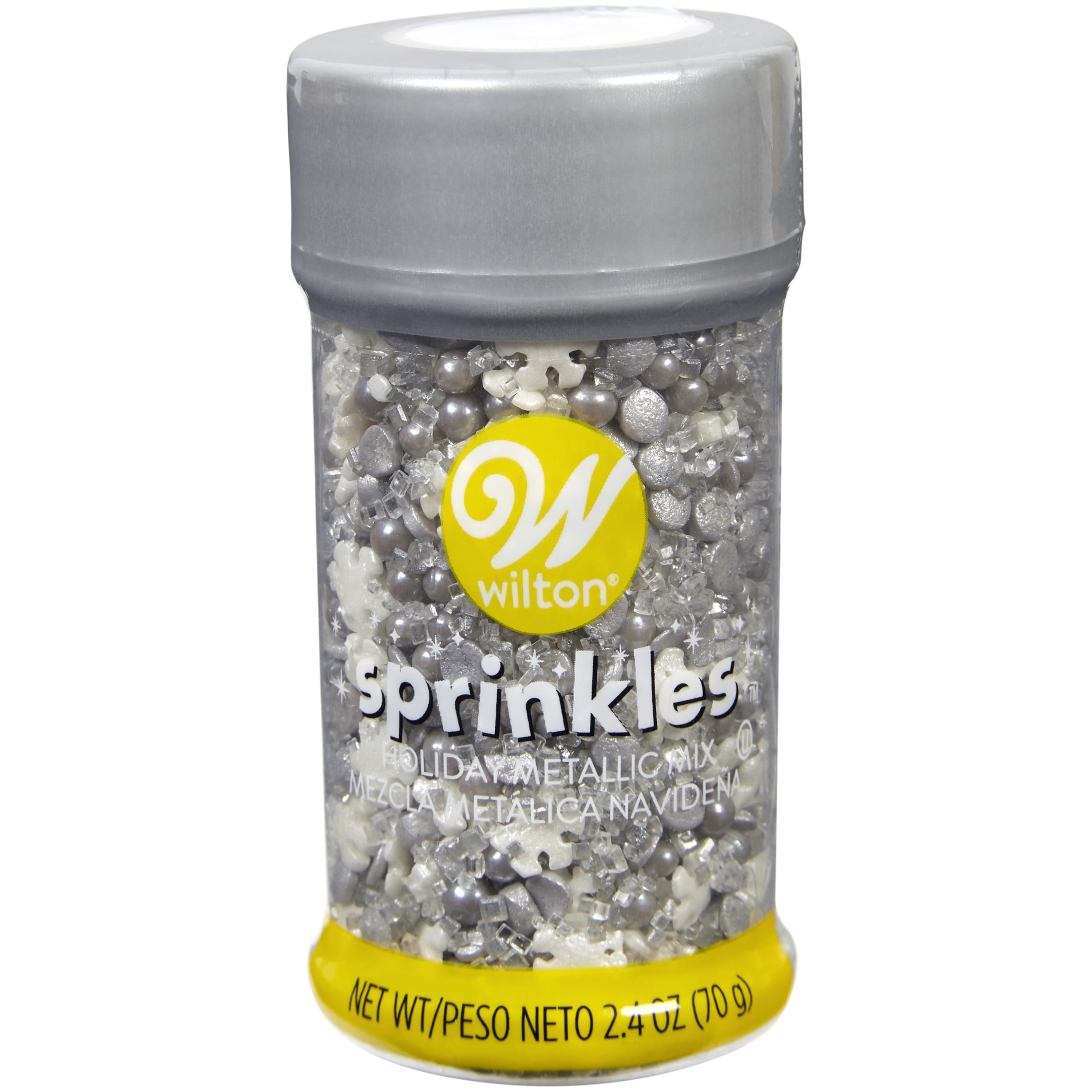Wilton Metallic Holiday Mix Sprinkles, 2.4 oz.