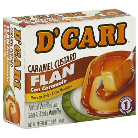 - D'Gari Caramel Custard Flan, 5 oz, (Pack of 24)