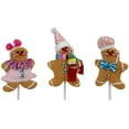 thumbnail image 6 of Northlight Plush Gingerbread Christmas Picks -  10" - Set of 3, 6 of 6