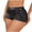 Black, variant on Womens Stretchy Butt Lifting Shorts Casual Printed Booty Jegging Shorts for Curvy Women