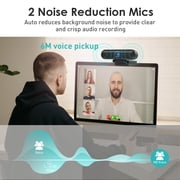 Vizolink 2K/1080p Webcam with 2 Microphones for PC Laptop Conference Streaming Gaming Autofocus USB Web Cam