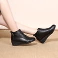thumbnail image 4 of Zapatos de baile cuadrados de otoño e invierno, botas cortas, zapatos de baile, zapatos de algodón, botas de mujer a prueba de frío, botas cortas planas de algodón, 4 of 5