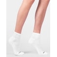 thumbnail image 3 of No nonsense Women's Cushioned Quarter Top 6 Pair Pack, White One Size, 3 of 4