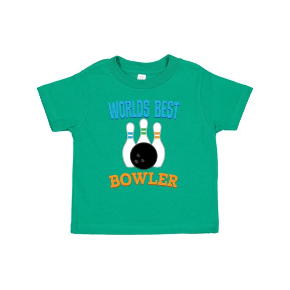 Inktastic Bowling Worlds Best Bowler Sports Boys or Girls Toddler T-Shirt