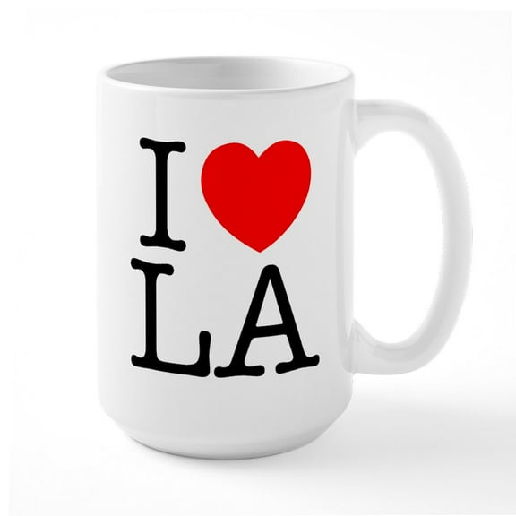 CafePress - I Heart L.A. - 15 oz Ceramic Large White Nolvety Mug