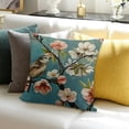 thumbnail image 3 of SHANXI Throw Pillow Covers Flower Bird Print Cushion Cover Soft Pillow Cases for Home Sofa Bed Chair Car Office Decorative 18x18in, 3 of 5