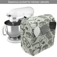 thumbnail image 2 of Hipster Stand Mixer Cover, Vintage Style Japanese Food Pattern Teapot and Breads Images in Charcoal Paint, Kitchen Appliance Organizer Bag Cover with Pockets, 5 Quarts, Multicolor, by Ambesonne, 2 of 4