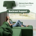 thumbnail image 6 of 132''Modular Boneless Couches for Living Room, Corduroy Deep Seat Sofa with 2 Chaise Lounges and 1 Loveseat, 6 of 8
