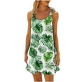thumbnail image 2 of Ovzne Robes d'Été pour Femmes 2025 Robe de Plage pour Femme Col Rond Sans Manches Dégradé Teinture sur Nœuds Robe de Plage Robe pour Femmes Liquidation, 2 of 6