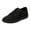 Black, variant on Unisex Women's Slip on Canvas Sneakers Man Low Top Casual Walking Shoes Classic Comfortable Flat Fashion Sneakers Black1 Size 8.5