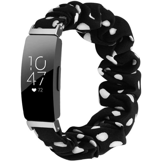 Scrunchies Compatible con Fitbit Inspire 2 Bands/Inspire HR Band/Inspire, Muñequeras de Tela Elástica Suave para Mujer Reemplazo de Pulseras de Tela Impresas para Fitbit Inspire Ormromra LRWJ340-14