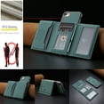 thumbnail image 7 of Allytechgroup Wallet Case for iPhone 7 / 8 / SE 2022 & 2020, RFID Blocking PU Leather Stand Phone Shell with Credit Card Slot Shockproof Protective Back Cover for Women Men, Green, 7 of 7