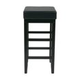 thumbnail image 2 of OSP Designs 30" Square Black Faux Leather bar Stool with Espresso Legs, 2 of 2