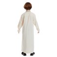 thumbnail image 2 of WhouRiu Little Boys' T-Shirt Embroidered Long Sleeve Zip Up Ramadan Robe Children'S Fall Winter Wear Casual Tshirts Beige,Sized 5-6, 2 of 8