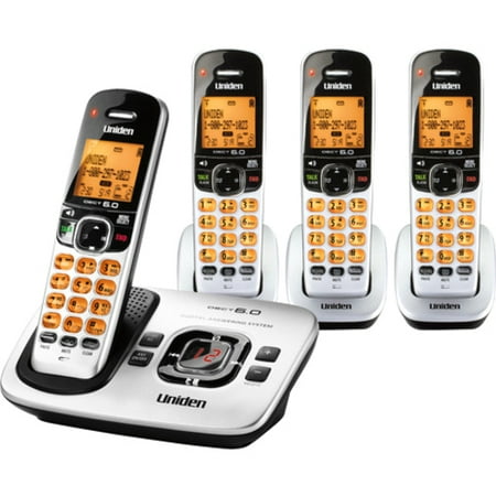 Uniden Digital Dect 6.0 Cordless Phone System with 4 Handsets