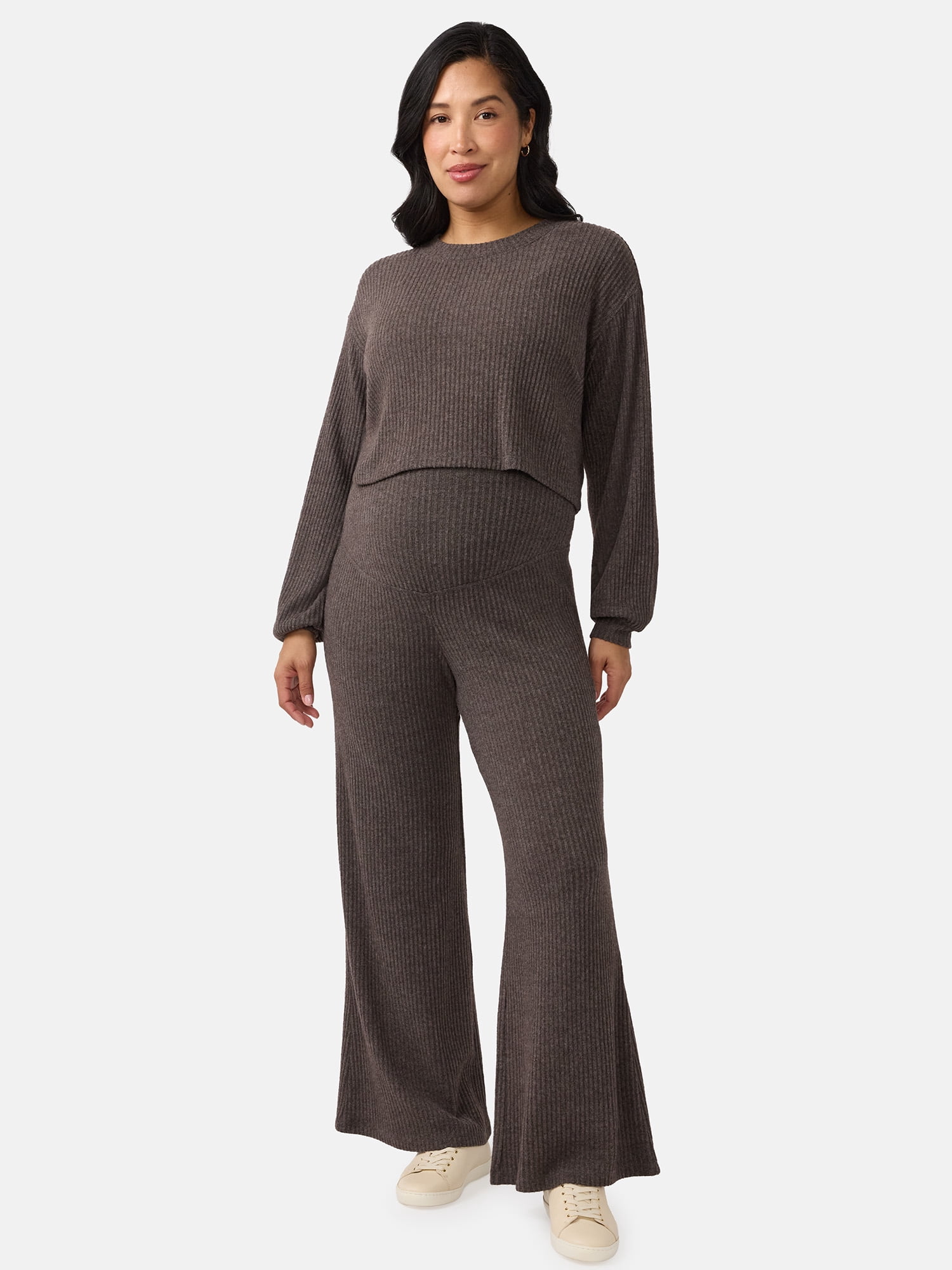 Ingrid & Isabel For Every Belly Women's Maternity Ribbed Top, Sizes S-XXL