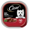 thumbnail image 3 of (2 pack) Cesar Loaf in Sauce Beef Recipe Adult Wet Dog Food, 3.5 oz Easy Peel Trays, 3 of 11