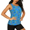 thumbnail image 2 of Bixox Women's Colorful Snake Printed Sleeveless Fitness Workout Running Quick-Dry Tank Top, 2 of 7