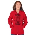 thumbnail image 4 of Celestial Hourglass Symbolic Bee Unisex Fleece Graphic Zip Up Hoodie Brisco Brands 2X, 4 of 5
