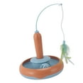 thumbnail image 1 of Cat Feather Toy, Automatic Rotating Cat Teaser  For Indoors Orange And Blue,Yellow And Green, 1 of 8
