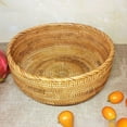thumbnail image 5 of Homelife Rattan Storage Basket Round Serving Organizer Baskets for Living Room Handwoven Fruit Bowl Bread Basket for Kitchen Counter, 5 of 13