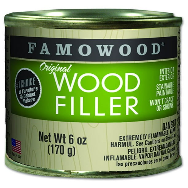 Famowood Original Wood Filler 1 4 Pint Oak Teak Walmart Com
