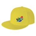 thumbnail image 1 of ZICANCN Nation Africa Map Flag Baseball Caps, Trucker Hats for Men And Women, Adjustable Breathable Flat Caps, Yellow, 1 of 8