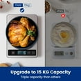 thumbnail image 4 of Báscula de cocina izeyu B1 recargable por USB, precisión de 15 kg, 4 of 8