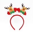 thumbnail image 1 of Diadema de decoración navideña para niños y adultos, diadema con hebilla de copo de nieve, cuerno de alce, árbol de navidad, regalos de Feliz Navidad, tocado 2024, 1 of 4
