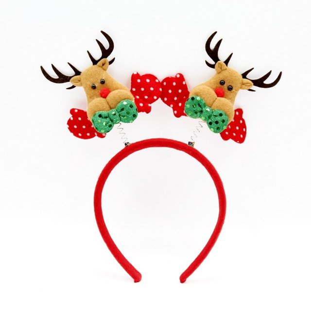 Diadema de decoración navideña para niños y adultos, diadema con hebilla de copo de nieve, cuerno de alce, árbol de navidad, regalos de Feliz Navidad, tocado 2024