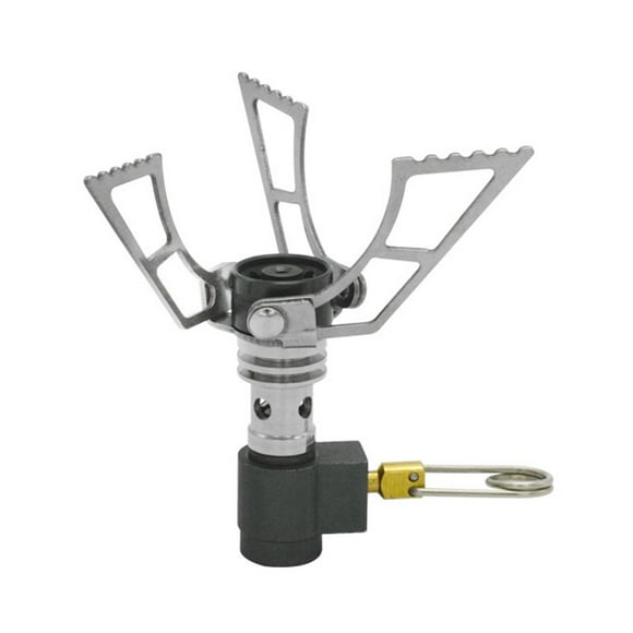 Outdoor Gas Stove Folding Tiny Camping Titanium Gas Stove Pocket Cooking Furnace Burner Camping Supplies Multitool