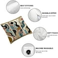 thumbnail image 4 of Outdoor Throw Pillow Cover Abstract Circle Stripe Color Block Waterproof Cushion  Pack Retro Watercolor Art Pillow Cases Home Decoration for Patio Garden Couch Sofa, 4 of 6