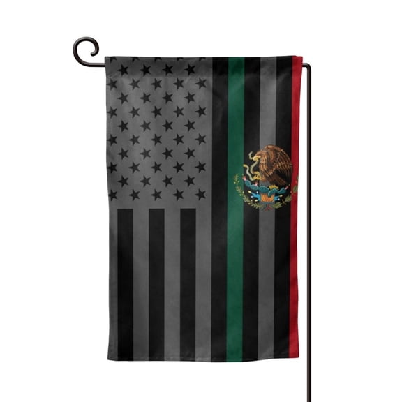 Mexico-America-Flag Garden Flag Double Sided Small Flag Yard Home Decorative Flags Banner 12.5 x 18 Inch Square