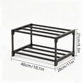 thumbnail image 4 of Usloyux 2Pcs 2-Tier Under Bed Shoe Rack Space Saving Sturdy Shoe Organizer Non Slip Easy Assembly Durable Plastic Storage For Dorm Room Small Bedroom Closets Entryway Home Use, 4 of 9